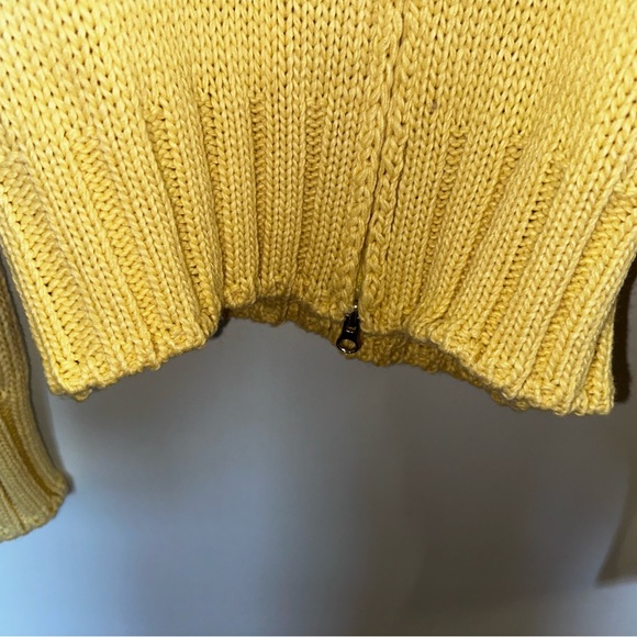 Yellow zip sweater jacket - Picture 5 of 7